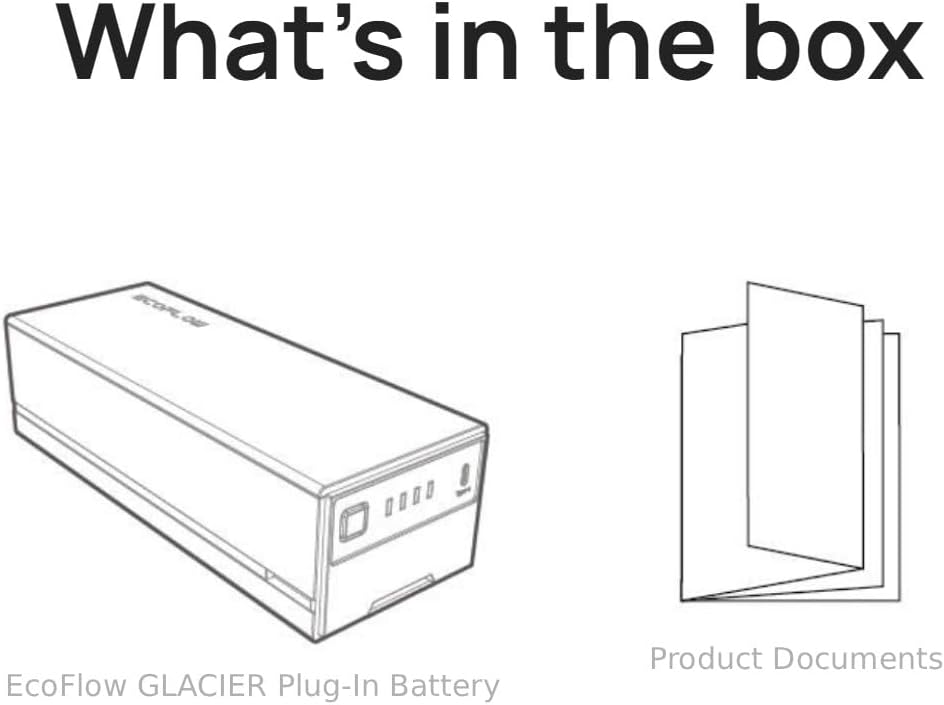 EcoFlow GLACIER Portable Refrigerator Extra Battery(298WH)