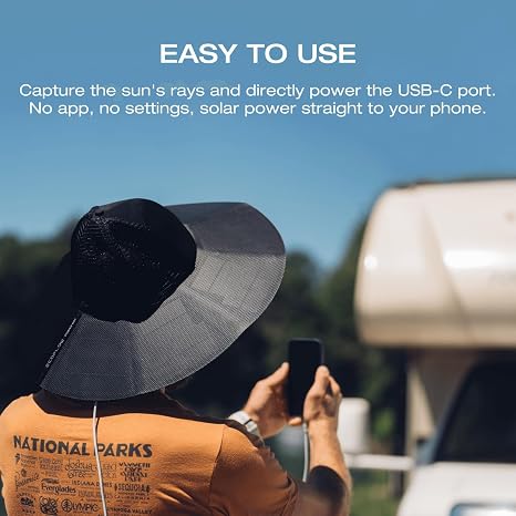 Ecoflow Solar Hat(Medium,Large)-USB-C Type,12W